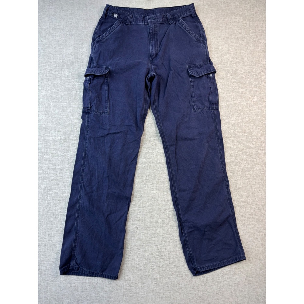 Carhartt FR Flame Resistant Cargos Mens 36x36 Carpenter Dark Workwear Pants